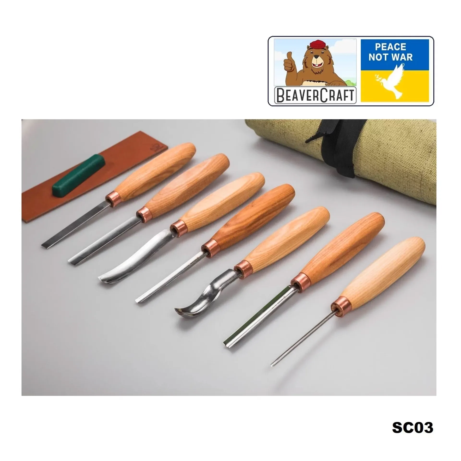 houtsnijden Beavercraft set SC03.